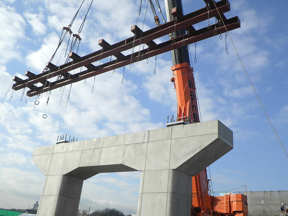 新名神高速道路 有野川橋西（下部工）工事