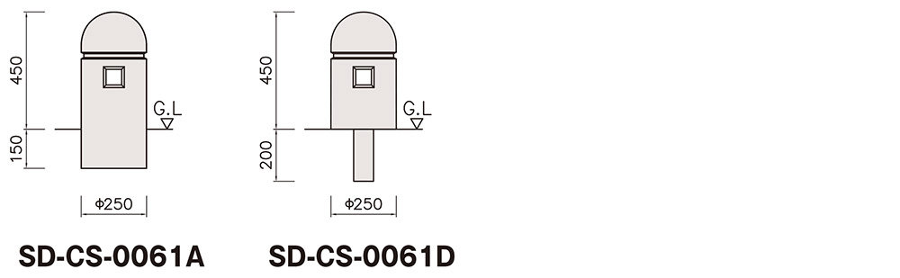SD-CS-0061 固定・可動規格・形状