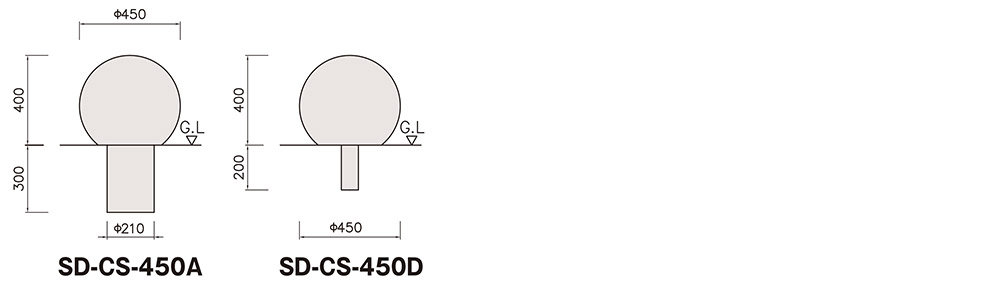 SD-CS-450 固定・可動規格・形状