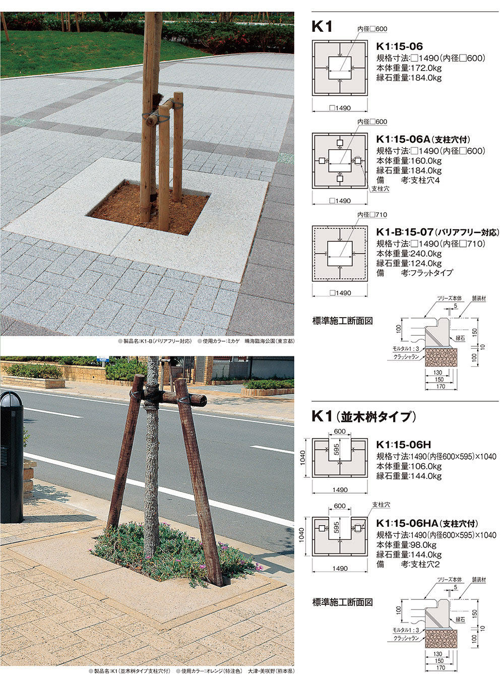 K1タイプ規格・形状