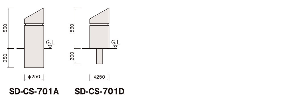 SD-CS-701 固定・可動規格・形状