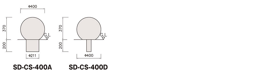 SD-CS-400 固定・可動規格・形状