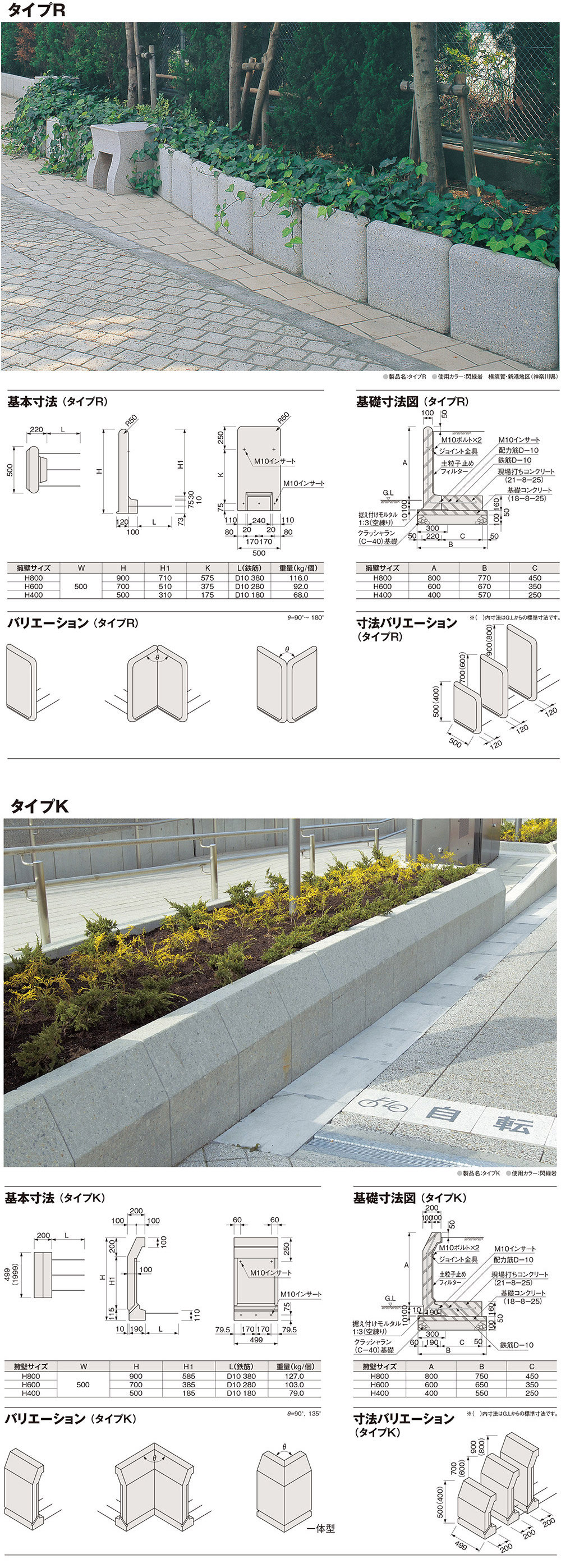 プランツウォール規格・形状