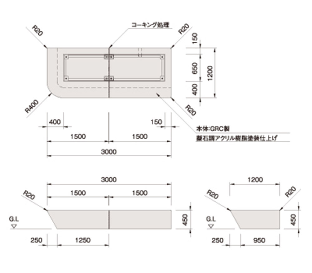 FL-3000-B規格・形状