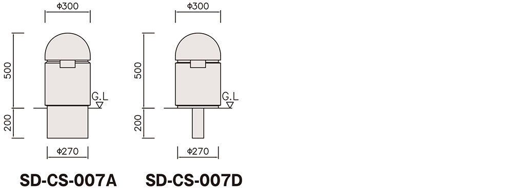 SD-CS-007 固定・可動規格・形状